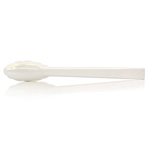 New Star Foodservice 35551 Utility Tong, High Heat Plastic, Scalloped, 12 Inch, Set Of 12, White #TOP2