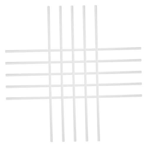 HAPINARY 10pcs Round Tubing Abs Square Tube for DIY Projects Table Tube Material Craft Tubing