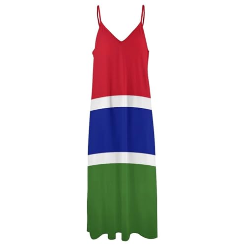 Robe femme drapeau gambien grande taille fluide et légère