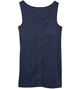 [ニッセン] インナー タンクトップ 肌着 前開き 綿100％ 丈長め レディース 授乳 入院