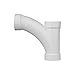 CHARLOTTE PIPE 4 DWV Comb WYE & 1/8 Bend ONE Piece DWV (Drain, Waste and Vent) (1 Unit Piece)