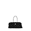 Dark Gunmetal-tone Hardware/Faux Wavy Shearling/Black