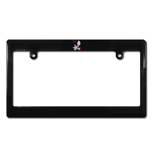 ウルトラマン ナンバーフレーム ナンバープレート枠 ナンバーカバー 2穴ねじ 掛けやすい 簡単取付 PC素材 軽量 耐久性 防錆 おしゃれ 装飾ボーダー 普通車 軽自動車適用 車外用品 汎用 カー用品 前後2枚セット 33.8cm*19.6cm