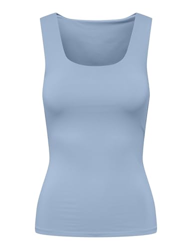 ONLY Damen Onlea S/L 2-Ways Fit Top JRS Noos, Soft Chambray, XX-Small 1