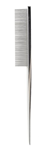 Show Tech: Yento - Peine con cola de punta, de metal, 18,5 cm con 46 dientes