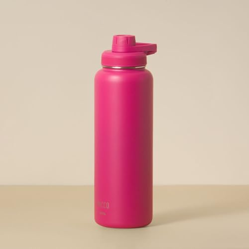PACCO Garrafa Térmica Hydra V2 1200ml Aço 18/8 Até 24h gelada ou até 12h quente Tampa hermética com super vedação (fúcsia)