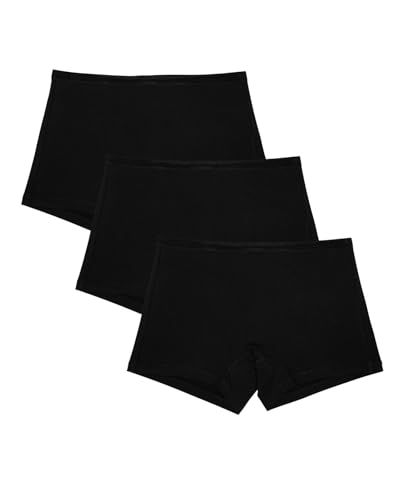 Subset Women's Organic Cotton Mid-Rise Shortie 3-Pack, Extended Sizes; XS-4XL, Breathable Boyshorts Underwear Set2