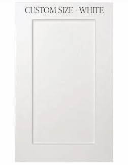 Comparison: Best Wood For Shaker Cabinet Doors 8 White Cabinet Doors -Shaker or Modern Flat -Custom Sized - PreFinished Cabinet Door Replacement – Easy Cabinet Upgrade- Kitchen/Bath/Closet/Custom Cabinet Door for reface – Engineered Wood