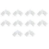 BE-TOOL 10 Pcs Right Angle Corner Strip Connectors Solderless LED Strip Connector for COB Strips