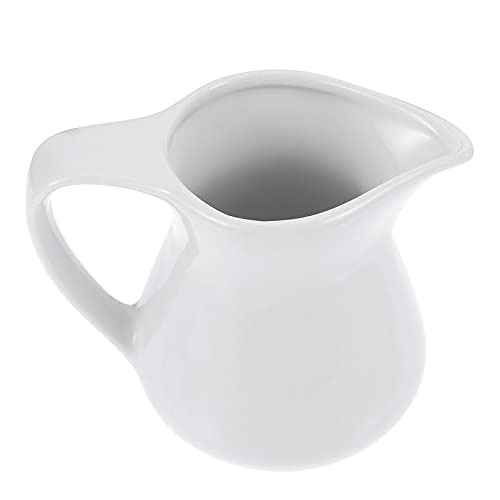Cabilock 1pc Ceramic Coffee Frothing Cup Elegant Milk Jug for Sauces and Beverages Easy to Clean for Home Use Great Housewarming