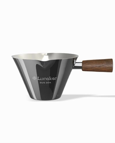 Stainless Steel Espresso Cup - Espresso Shot Cup with Wooden Hand...