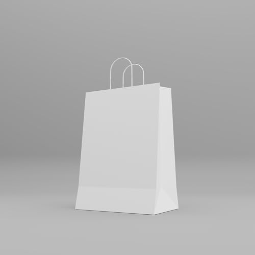 Bolsas de transporte blancas para entregas de comida para llevar y compras en tiendas locales