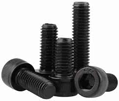 M3 x 6mm (0.6 cm) length High tension black allen head hexagonal socket head cap screws - 10 Nos