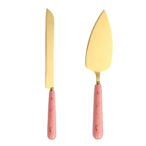 Moxeupon Juego de cortador de tartas, juego de cortadores de tartas para bodas, juego de cuchillos para tartas, palas para tartas, cuchillos, pasteles, tartas, cortador de pizza, cuchillo y elevador