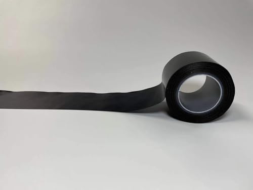 Image of 1Roll 10m Black /White PTFE Teflon Tape Nonstick Tape 500℉ High-Temp Fiberglass Adhesive Tape (Black, 2-inch x 33FT)