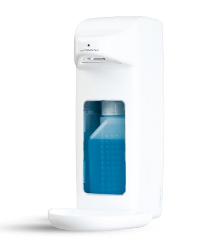 Hygiene365® Desinfektionsspender Automatisch 500ml für Euro-Flaschen – Eurospender & Desinfektionsmittelspender mit Sensor, Seifenspender Wandbefestigung & nachfüllbar – Made in Germany
