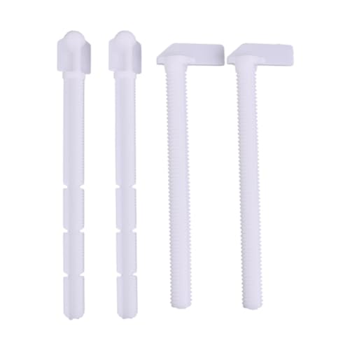 FLCPJGV Ensemble de tiges de poussée pour réservoir d'eau de toilette, 4 pièces, actionneur de réservoir mural, pièces de toilette pour usage domestique, 13 Cm et 12 Cm