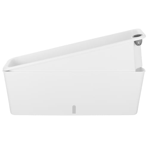 DIYEAH Rectangular Self-Watering Window Box Planter for Balcony and Indoor