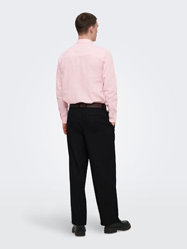 Only & Sons Male Hemd ONSCAIDEN Leinen Hemd 3