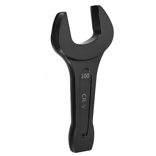 HARFINGTON Open End Striking Wrench 100mm Metric CR-V Steel Single Open Spanner Baking Paint U Shape Head Wrench Hand Tool for Mechanical Automotive Repair