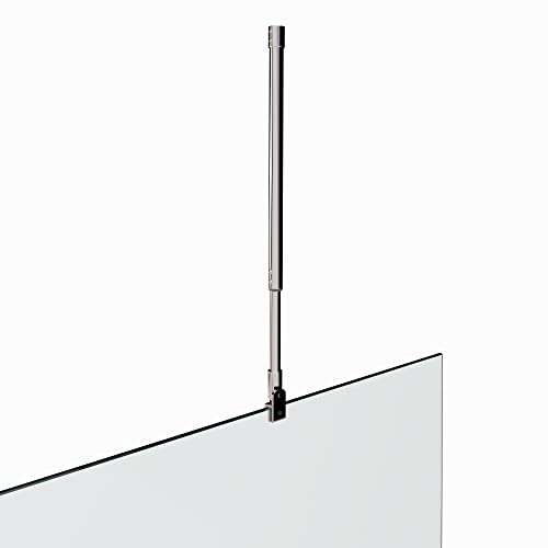 i-flair Decken-Haltestange für 6/8/10 mm Walk In Duschwände mit drehbarem...