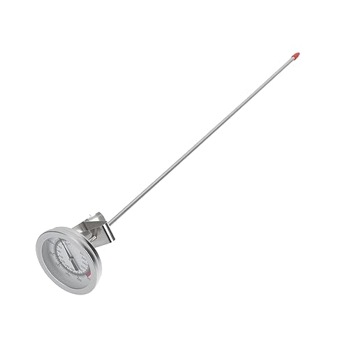 FUNOMOCYA Thermometer with Long Probe Stainless Steel Cooking Tool for Accurate Measurement of Meat Water Oil and Milk for BBQ and Kitchen Use
