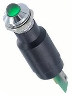 Cml Innovative Technologies Panel Mount Indicator, Led, 8Mm, Green, 130V - 19510331