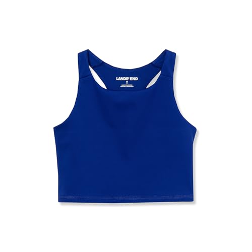 Lands' End Girls Active Crop Tank