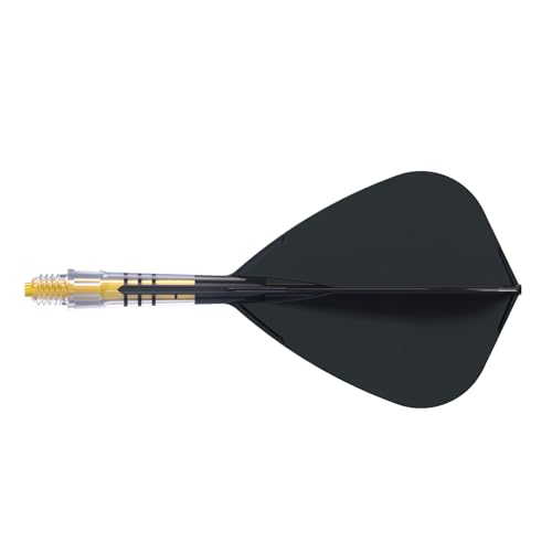 CUESOUL ROST T19 Carbon Integrated Dart Shaft and Flight,Kite Shape,Set of 3