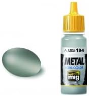Ammo of Mig Jimenez Metal Color MATT Aluminum Metallic Paint 17ml Jar #0194