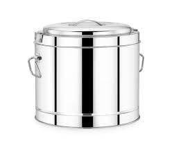 Picnic Hotpot Stainless Steel Insulated Thermal Serving Casserole Bowl Keeps Food Hot & Cold for Long Hours Silver (12 litres)