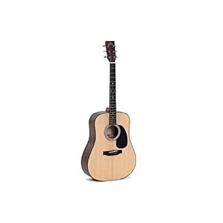 Sigma SDM-STE – Guitare électro-acoustique Dreadnought – Naturel satiné (+ soft case) - Les Beatles, Paul McCartney, John Lennon, RIngo Starr, George Harrison