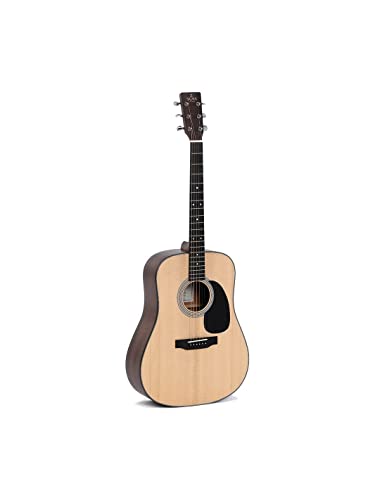 Sigma SDM-STE – Guitare électro-acoustique Dreadnought – Naturel satiné (+ soft case) - Les Beatles, Paul McCartney, John Lennon, RIngo Starr, George Harrison Sigma SDM-STE - Guitare électro-acoustique Dreadnought - Naturel satiné (+ soft case)