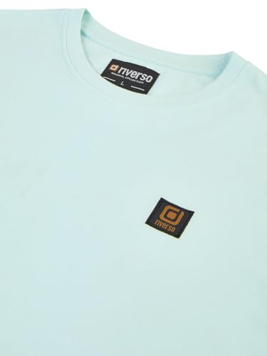 riverso Tshirt Herren Regular Fit RIVGino 3er Set Pack Rundhals Kurzarm Sommer Tee Shirt Logo, Größe:XL, Farbe:Pack 5 (Yellow, Peach, Mint) – Ansicht 4