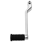 SasugaOne-Left-Rear-Heel-Shift-Shifter-Lever-Pedal-Fits-Chrome-Black-Metal-Rubber