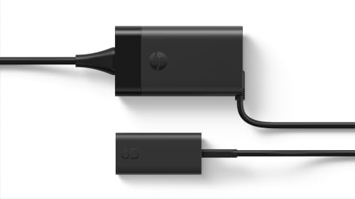 Cargador GaN USB-C 65W HP compatible con portátiles, tablets y smartphones PD