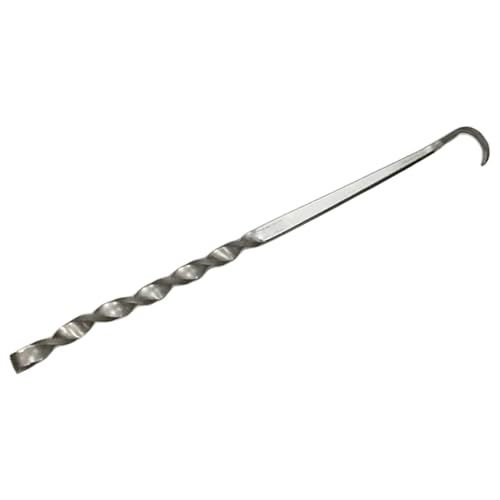 JZLEJC 13.8 Inch Stainless Steel Meat Hook Flipper, BBQ Food Flipper for Grilling, Cooking, Smoking, Easy to Clean BBQ Accessories, Style 1