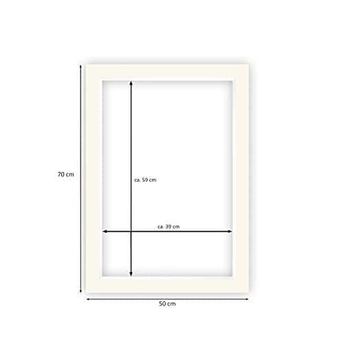 nielsen Conservation Picture Mount - Ivory White 50x70cm - Fits 40x60cm Photo - Acid-Free, pH Neutral and Protective, Smooth Surface - Image 2
