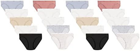 Hanes Women’s Panties 20 Pack, Moisture-Wicking Cotton Bikini Underwear (Colors May Vary)