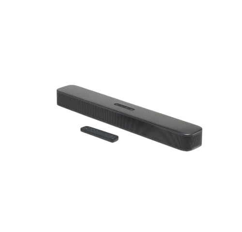 JBL Bar 2.0 All In One MK2, Soundbar a 2.0 Canali per TV, Altoparlante Compatto con Telecomando, JBL Surround Sound, Potenti Bassi, Dolby Digital Integrato, Connessione HDMI ARC e Ottica, Nero