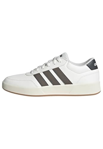 adidas Uomo Breaknet 3.0 Shoes, Core White Earth Strata Grey Six, 38 2/3 EU