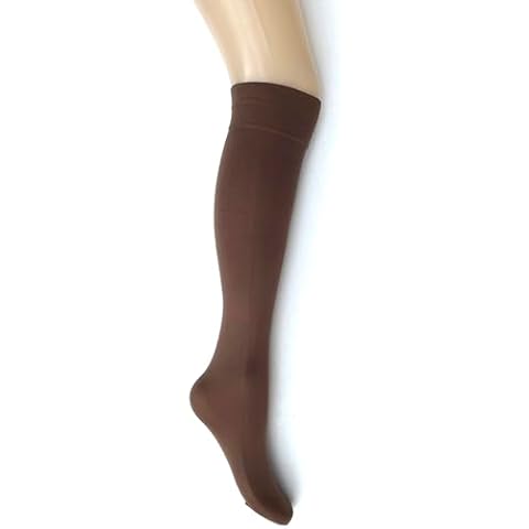 MYSASI Women's Chocolate Brown Knee High Socks Cover