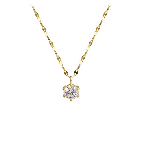 Collier diamant unique argent 925 pendentif féminin zircon brillant