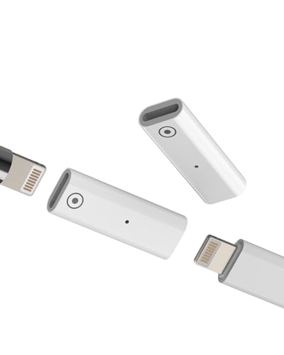 for Apple Pencil Charger for iPad Lightning Adapter (2pack) 1st Generation Pen Gen Charging Female Accessories Connector 10th Cable Pro Charge Converter First Replacement Stylus