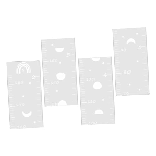 HEMOTON 1Set Mirror Growth Chart for Decorative Height Wall Sticker Growth Measurement Decal Sturdy and Safe Design for Boy and Girl Growth Tracking Easy to Apply