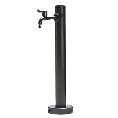YTGHBIML Fontaine d'extérieur for Jardin, Colonne d'eau, Robinet d'eau, antigel, en Acier Inoxydable, avec Robinet(60x6cm)