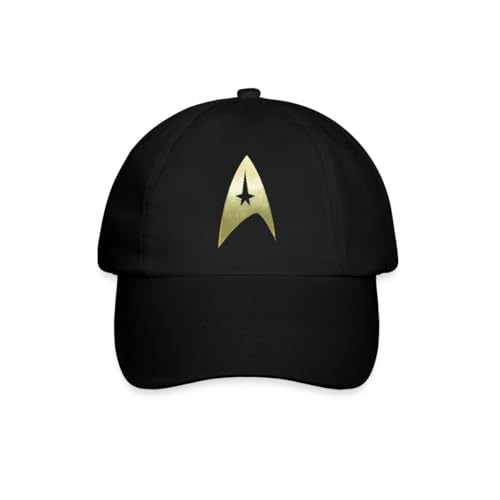 Spreadshirt Star Trek The Original Series L’équipage Logo Casquette Classique, Taille Unique, Noir/Noir