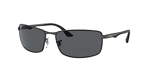 Ray-Ban RB3498 Sunglasses Bundle: RB 3498 006/81 Matte Black Grey and Universal Anti-slip Silicone Leash