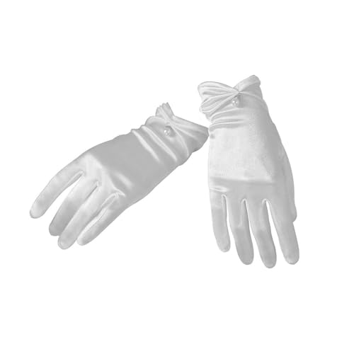 Satin Gloves Women Tea Party, Black Satin Gloves for Women, for Halloween,Wedding,Tea Party,Masquerade, Wedding Dinner