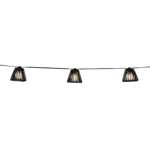 Ashland luces LED en cadena con rattan negro 10 piezas miniatura 3